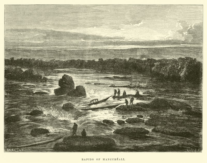 Rápidos de Mancureali de Edouard Riou