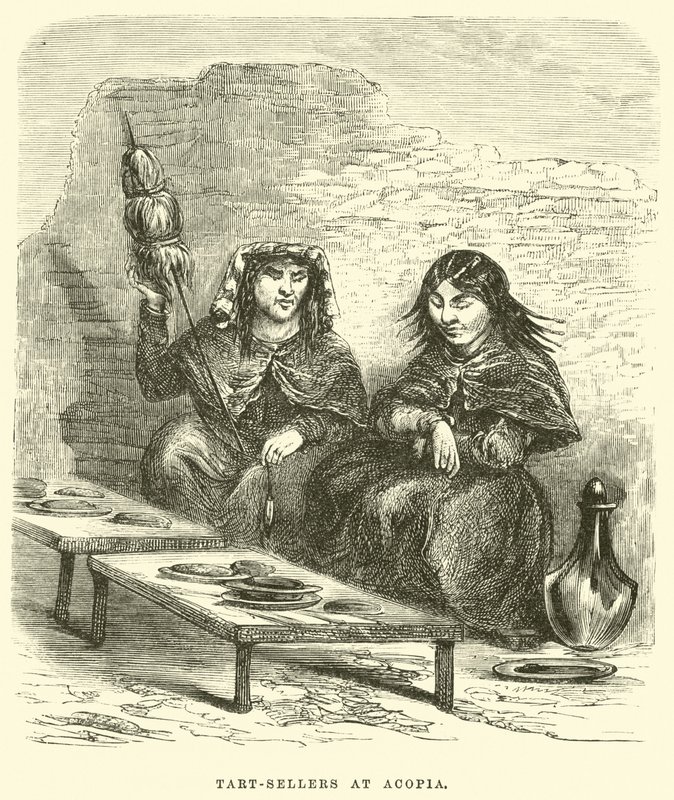 Vendedores de tartas en Acopia de Edouard Riou
