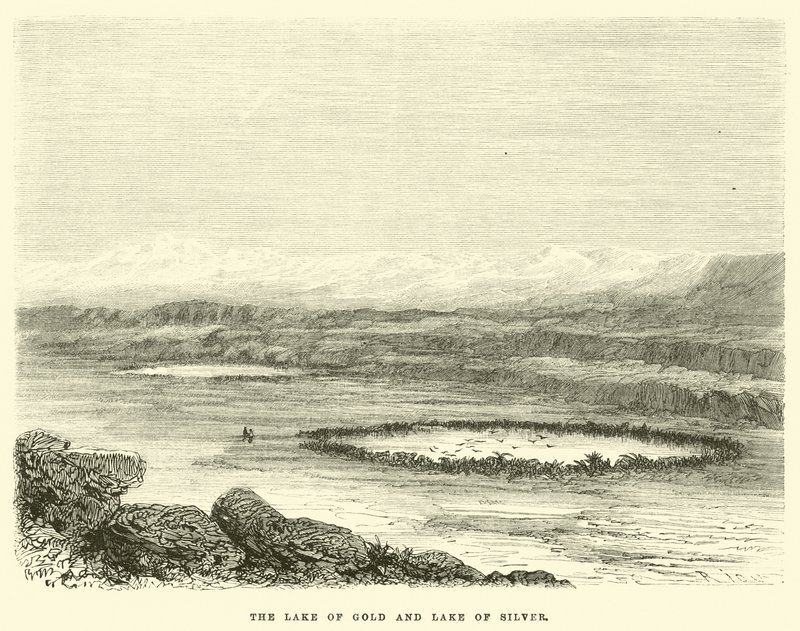 El lago de oro y el lago de plata de Edouard Riou