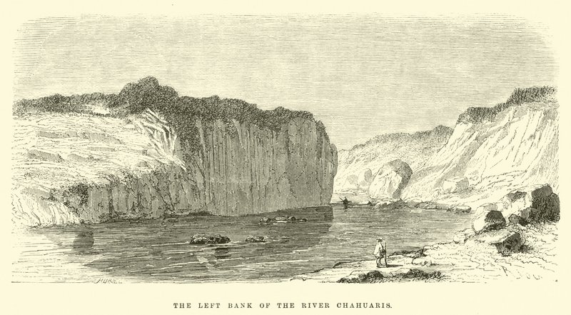 La orilla izquierda del Río Chahuaris de Edouard Riou