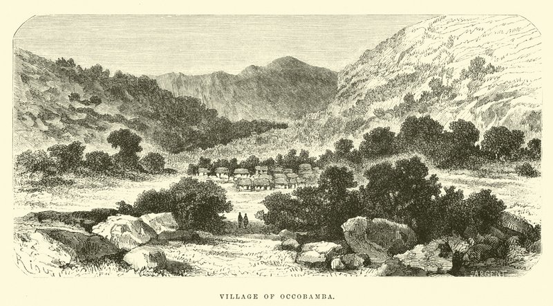 Pueblo de Occobamba de Edouard Riou
