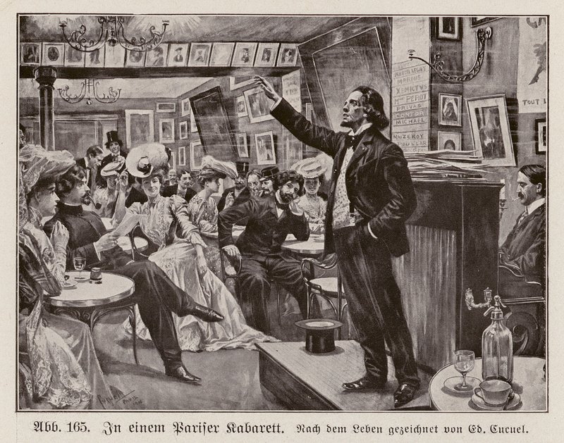 En un cabaret de París (grabado) de Edouard Alfred (1875 1954) Cucuel