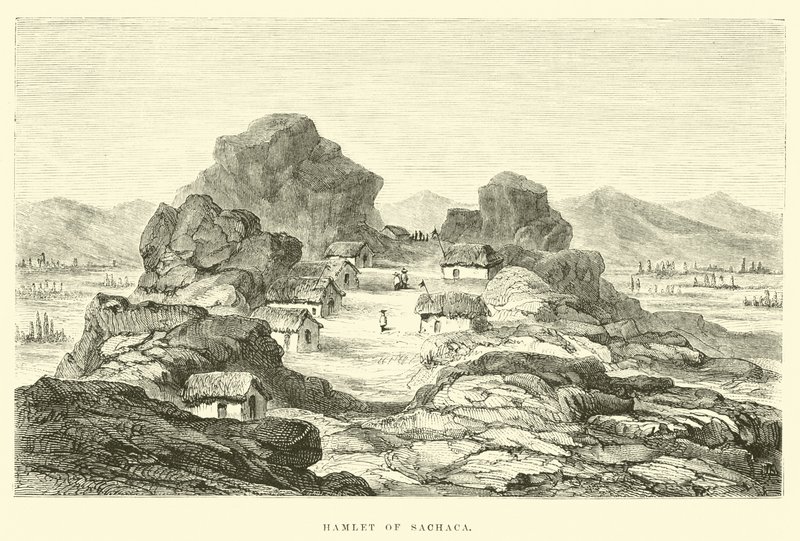 Aldea de Sachaca de Edouard Riou