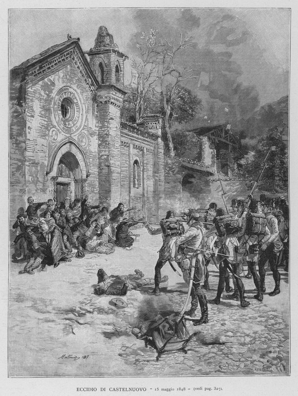 Masacre de Castelnuovo de Edouardo Matania