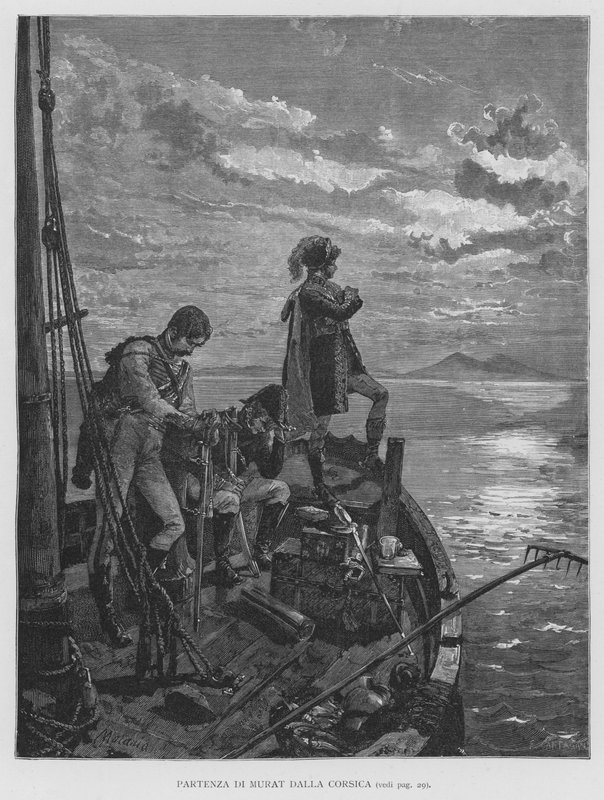 Partenza Di Murat Dalla Corsica (grabado) de Edouardo Matania