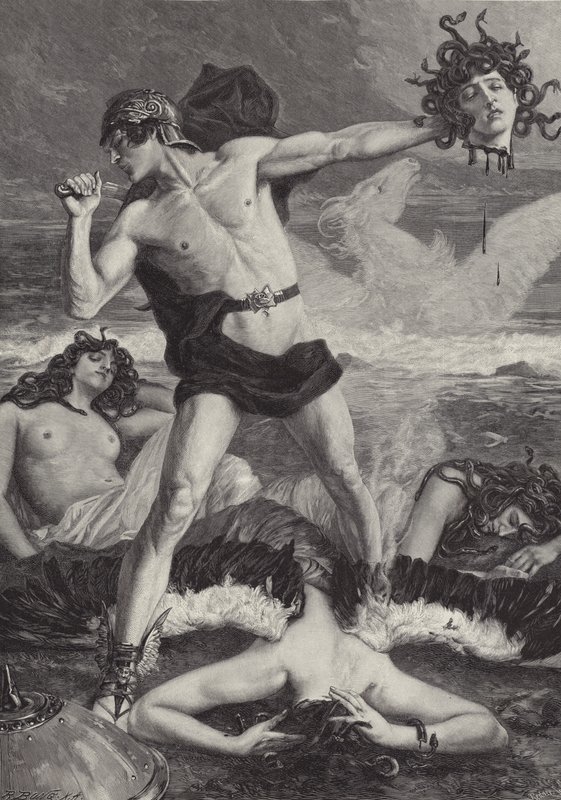 Perseo Decapitando a Medusa de Eduard Kaempffer