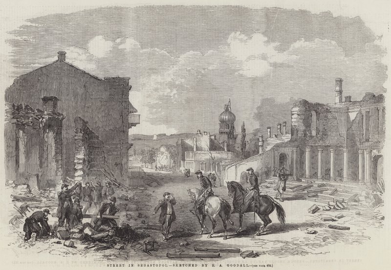 Calle en Sebastopol de Edward Angelo Goodall