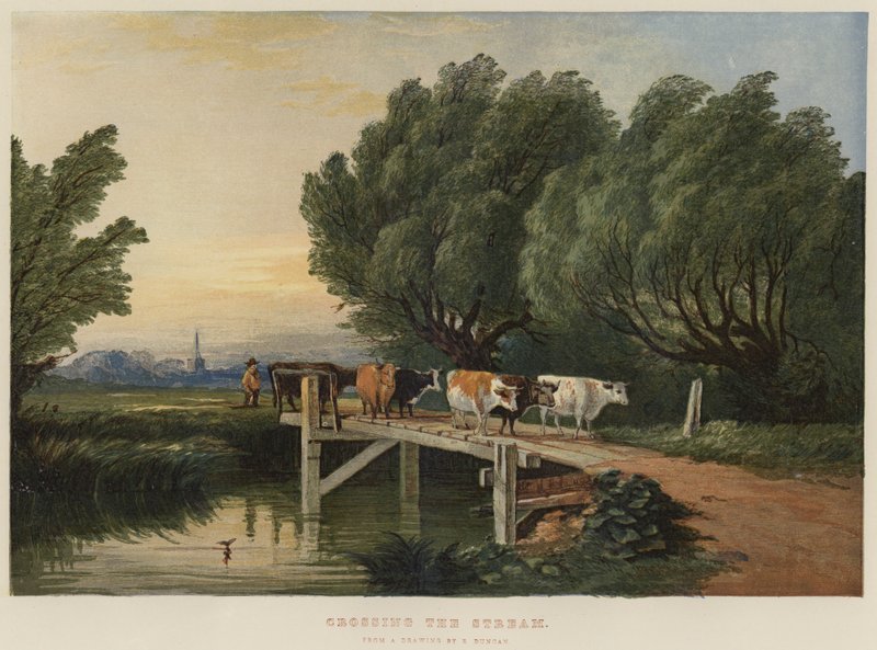 Cruzando el arroyo de Edward Duncan