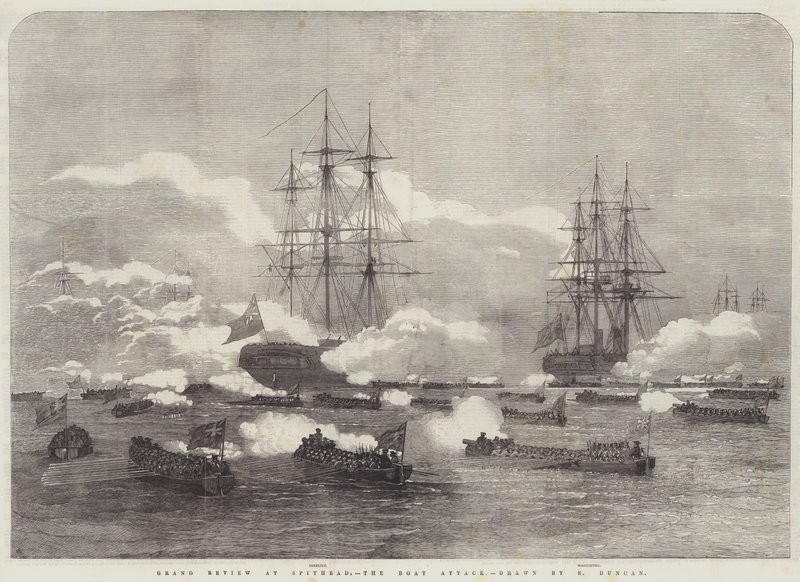 Gran revisión en Spithead, el ataque en bote de Edward Duncan