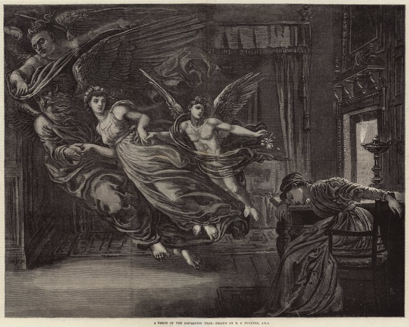 Una visión del año que se va de Edward John Poynter