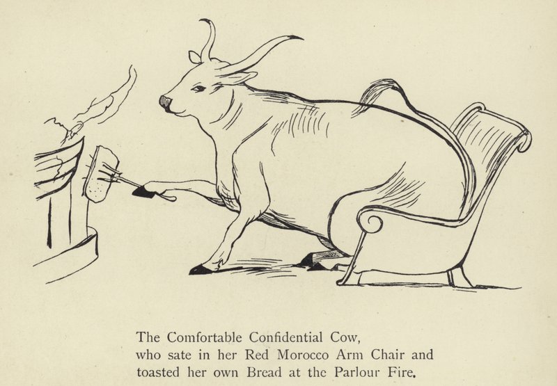 La vaca cómoda y confidencial de Edward Lear