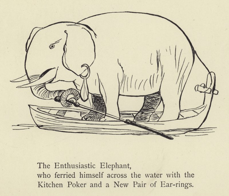 El elefante entusiasta de Edward Lear