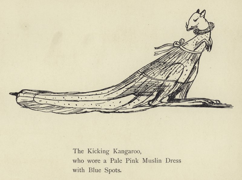 El canguro pateador de Edward Lear