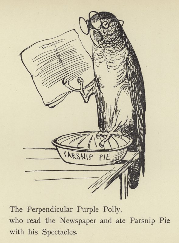 El Perpendicular Púrpura Polly de Edward Lear