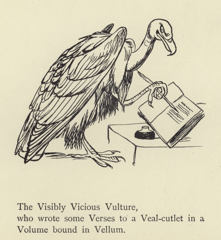 El visiblemente vicioso buitre de Edward Lear