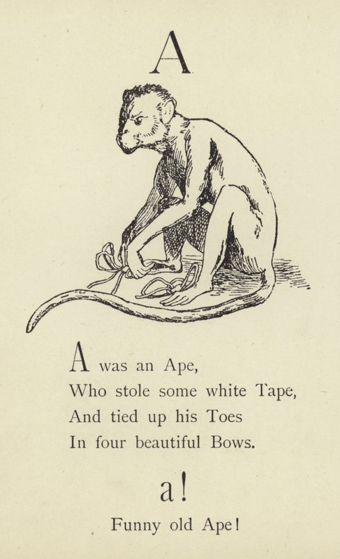 La letra A de Edward Lear