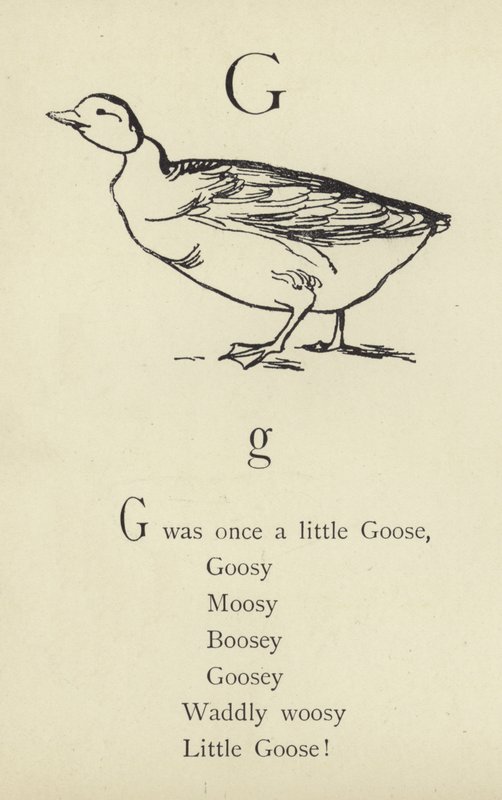 La letra G de Edward Lear