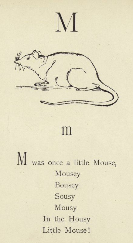 La letra M de Edward Lear