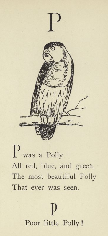 La letra P de Edward Lear