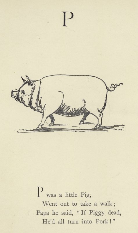 La letra P de Edward Lear