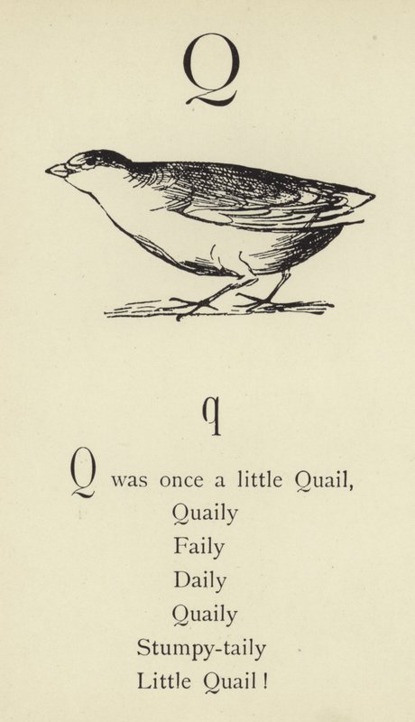 La letra Q de Edward Lear
