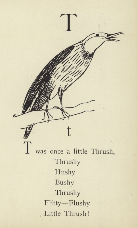 La letra T de Edward Lear