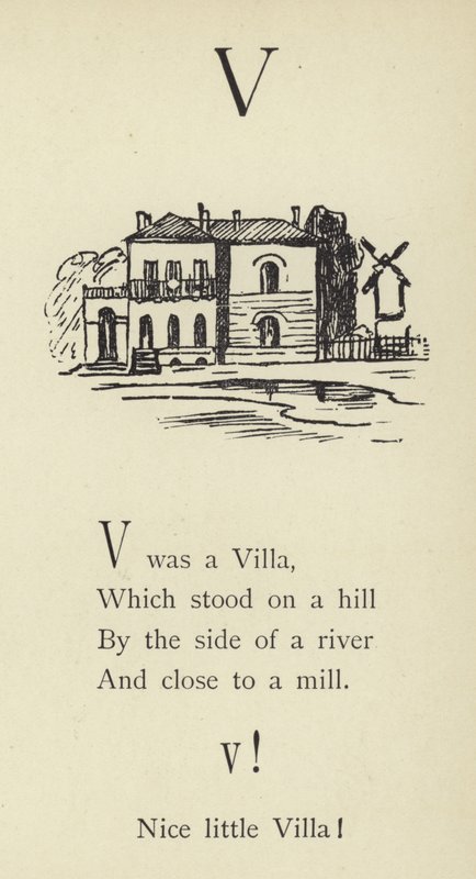 La letra V de Edward Lear