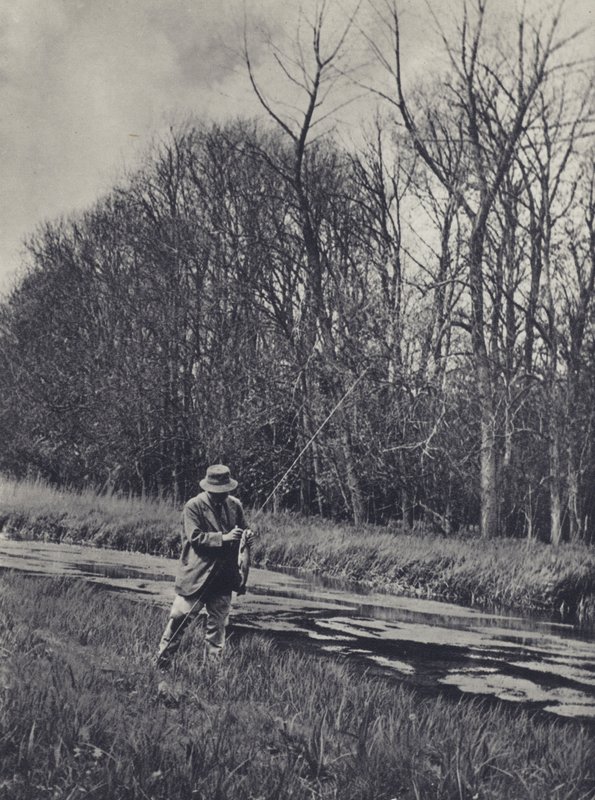 Principios de la primavera en el Kennet (foto en blanco y negro) de Edward Alfred Barton