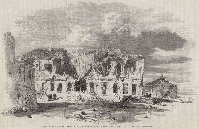 Restos del Hospital en Sebastopol de Edward Angelo Goodall