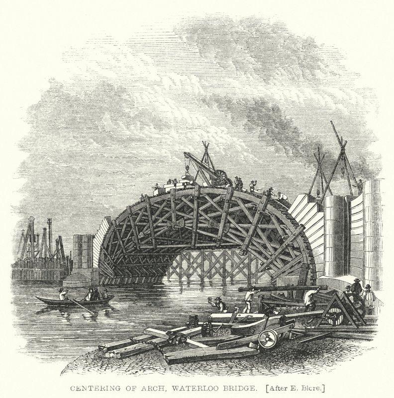 Centrado del Arco, Puente de Waterloo de Edward Blore