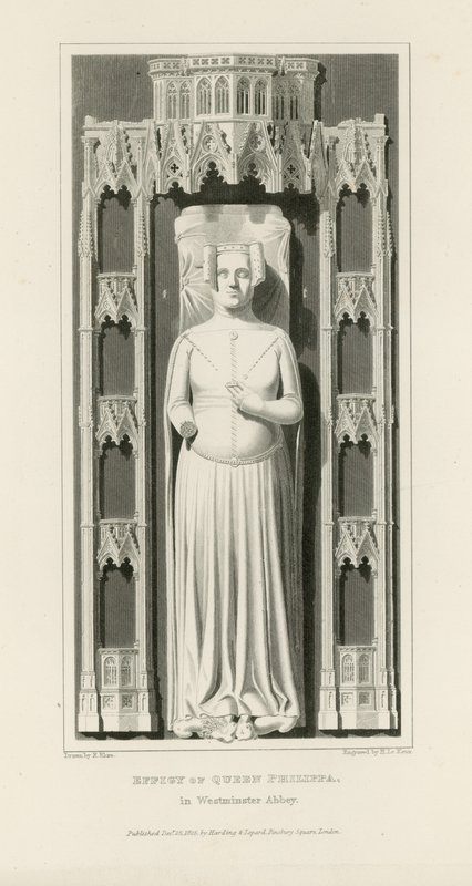 Efigie de la Reina Felipa de Edward Blore