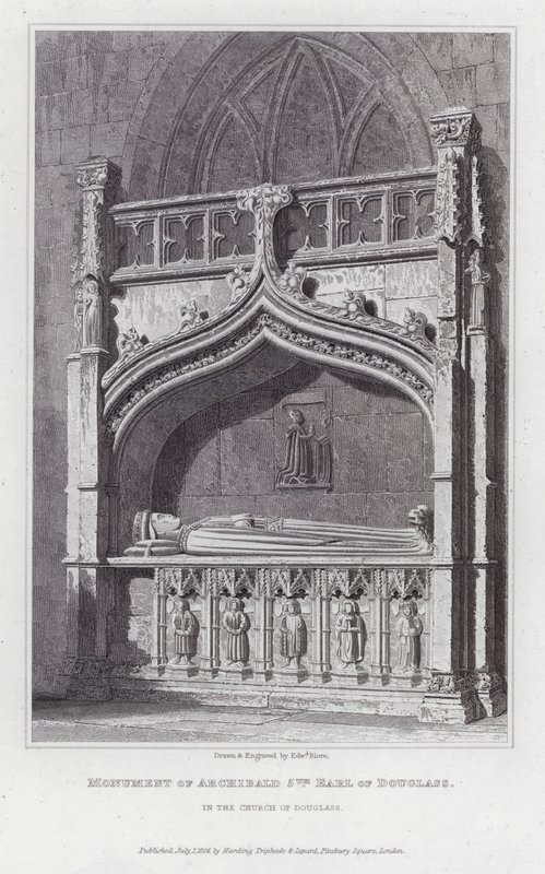 Monumento de Archibald, 5º Conde de Douglass, en la Iglesia de Douglass de Edward Blore