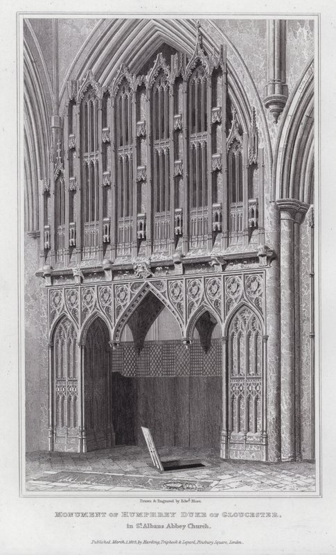 Monumento de Humphrey Duque de Gloucester, en la Iglesia de la Abadía de St Albans de Edward Blore