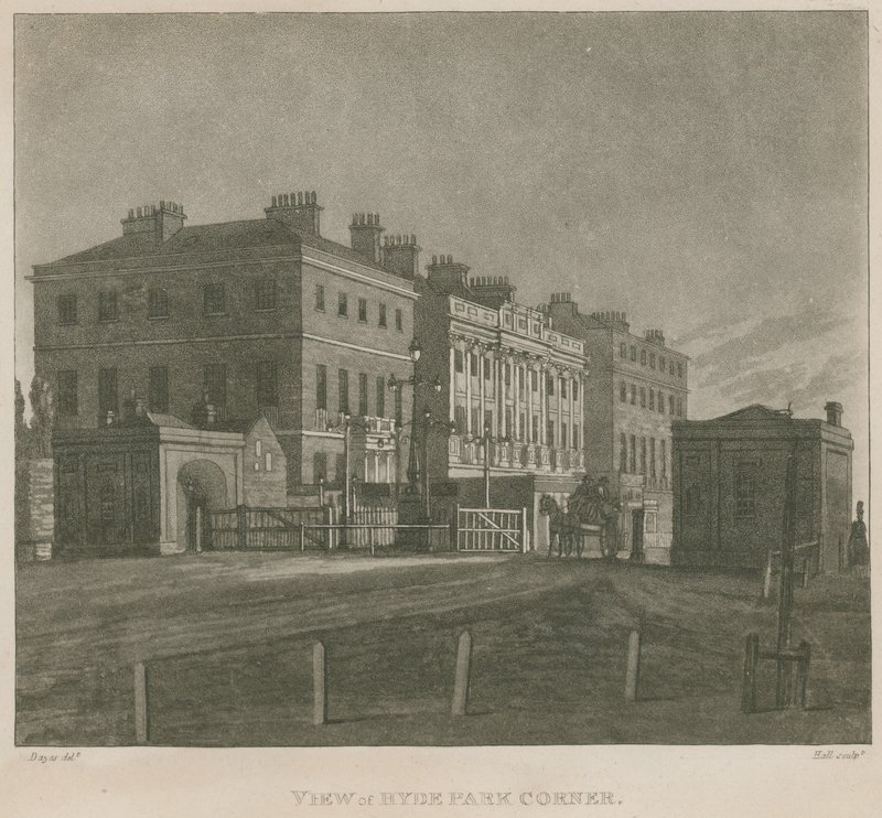 Peaje de Hyde Park, Hyde Park Corner, Londres de Edward Dayes