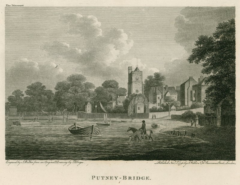 Puente de Putney, Londres de Edward Dayes