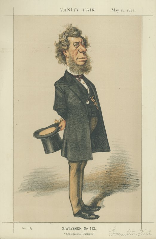 El Honorable Hamilton Fish, Secretario de Estado de Asuntos Exteriores de América de Edward Frederick Brewtnall