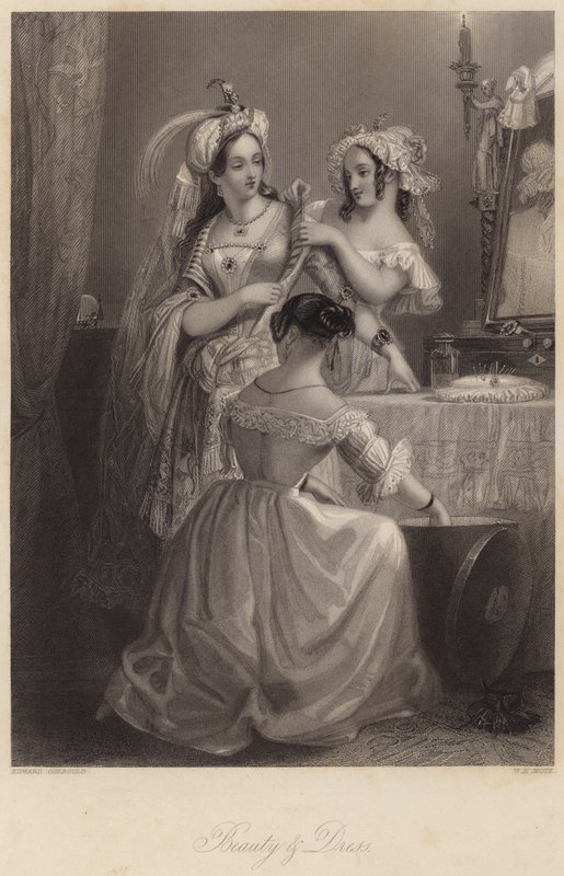 Belleza y vestimenta de Edward Henry (after) Corbould