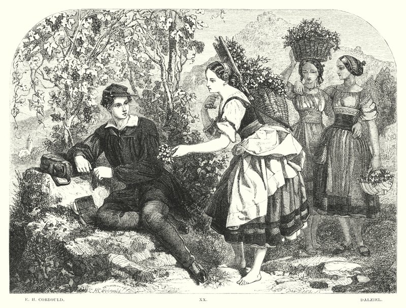 Childe Harold de Lord Byron, Canto III, Estrofa 55 de Edward Henry (after) Corbould