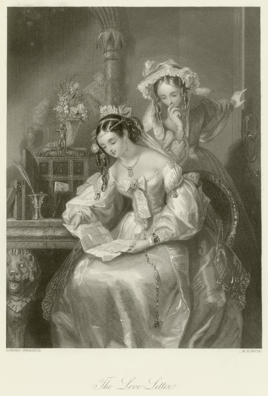 La carta de amor de Edward Henry Corbould