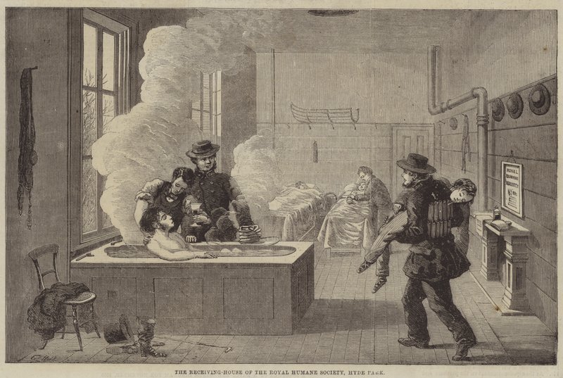 La casa de recepción de la Real Sociedad Humana, Hyde Park de Edward Hull