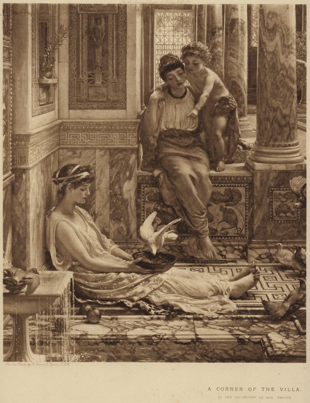 Un rincón de la villa de Edward John Poynter
