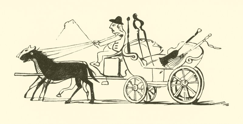 La escoba, la pala, el atizador y las tenazas de Edward Lear