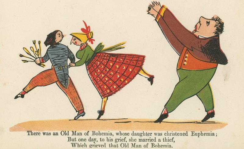 Había un viejo de Bohemia, cuya hija fue bautizada Euphemia, de 