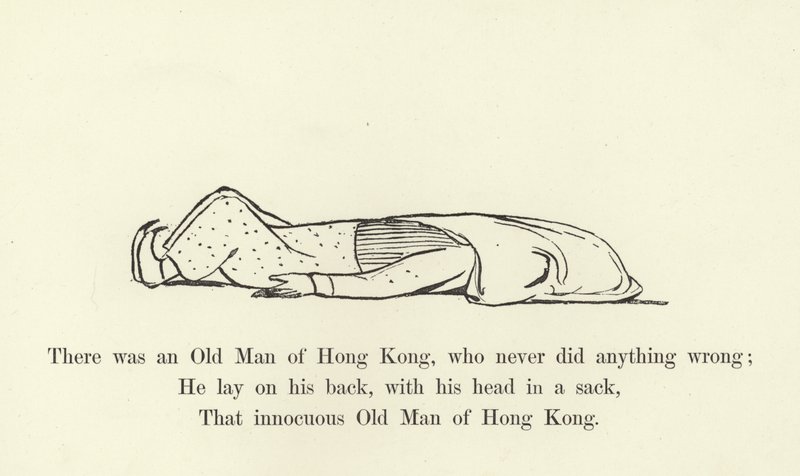 Había un viejo de Hong Kong, que nunca hizo nada mal de Edward Lear
