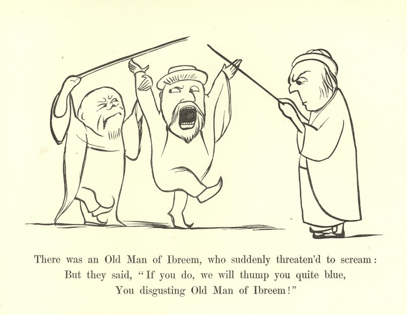 Había un viejo de Ibreem, que de repente amenazó con gritar de Edward Lear