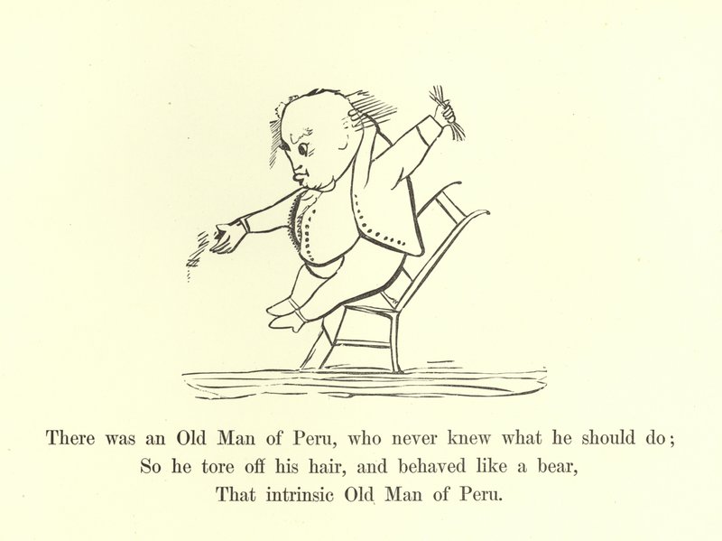 Había un viejo de Perú, que nunca supo qué hacer de Edward Lear
