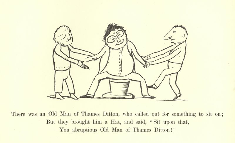 Había un viejo de Thames Ditton, que pidió algo para sentarse de Edward Lear