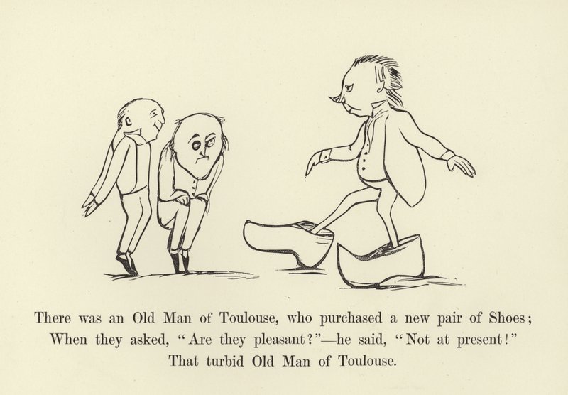 Había un Viejo de Toulouse, que compró un par de Zapatos nuevos de Edward Lear