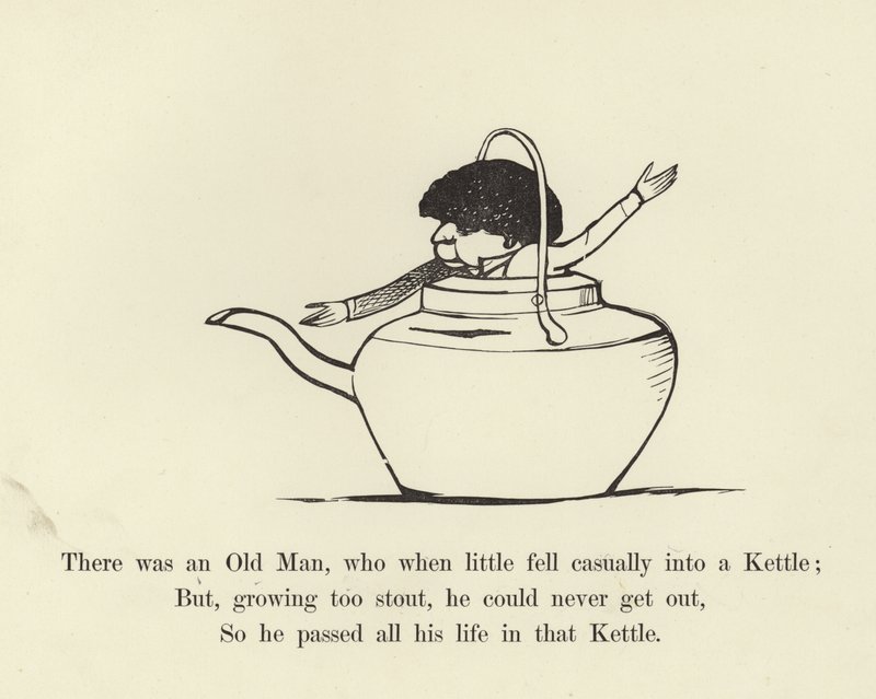 Había un viejo que cuando era pequeño cayó casualmente en una tetera de Edward Lear