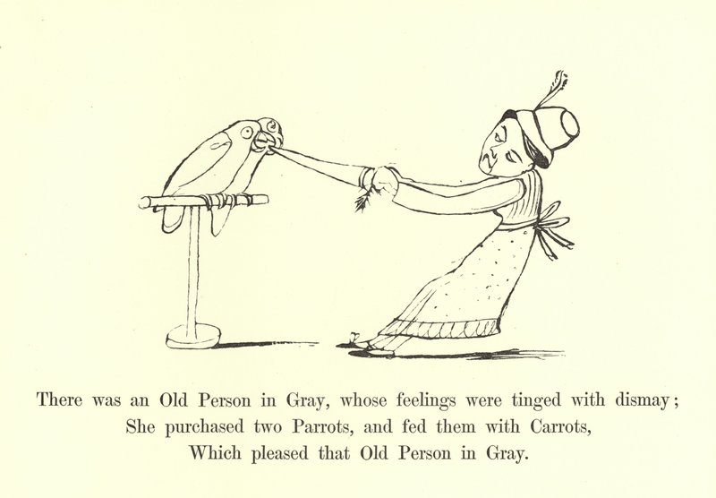 Había una Persona Mayor en Gris, cuyos sentimientos estaban teñidos de consternación de Edward Lear